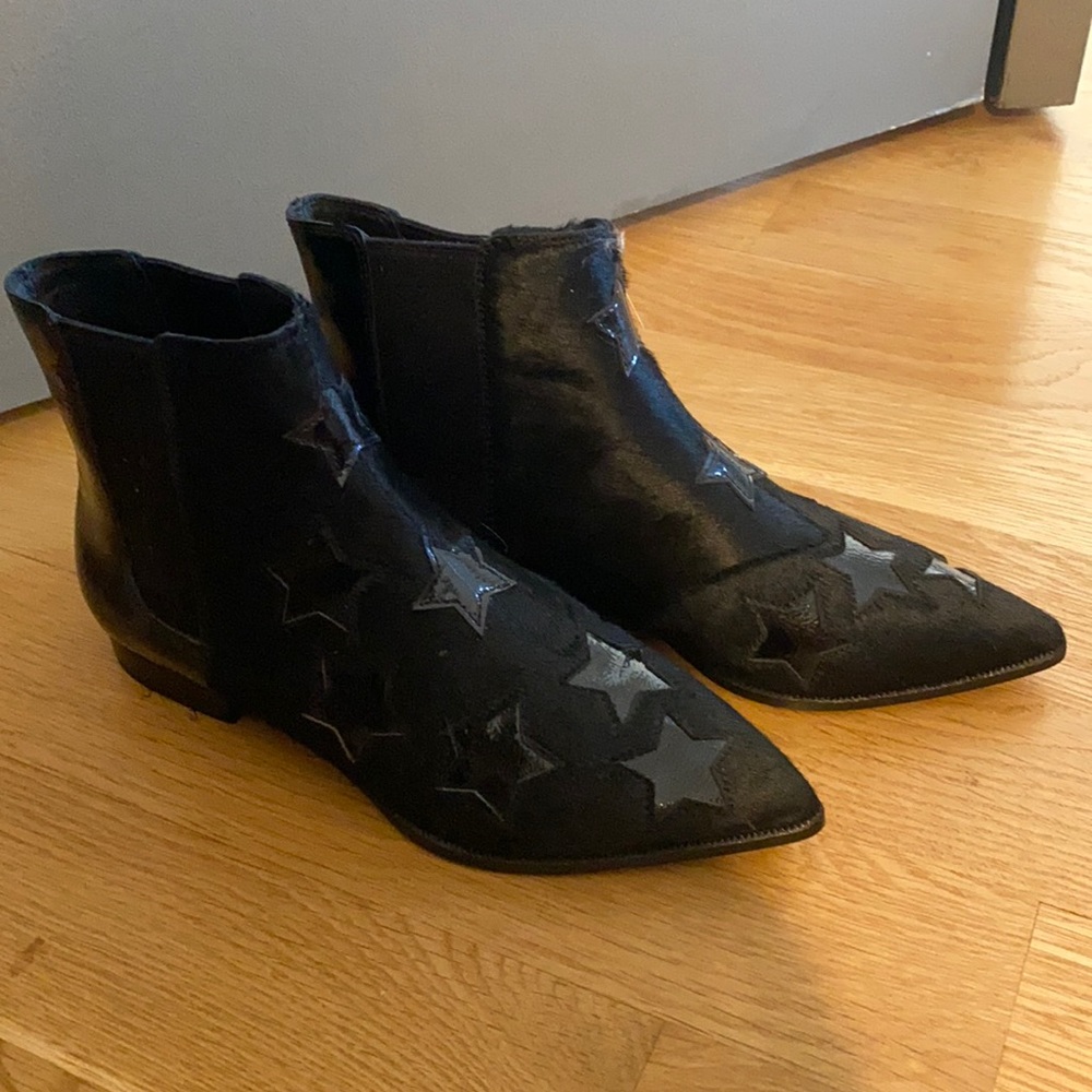 Pony hair booties